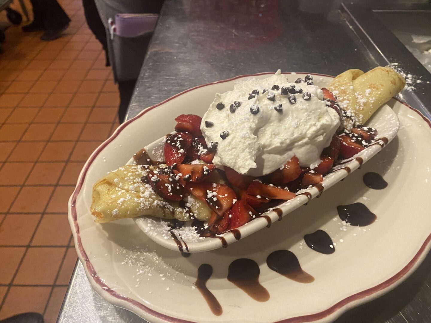 Chocolate Strawberry Crepe